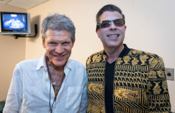 David Sanborn and David New backstage
Photo credit - Edward J Photographics David Sanborn and David New backstage