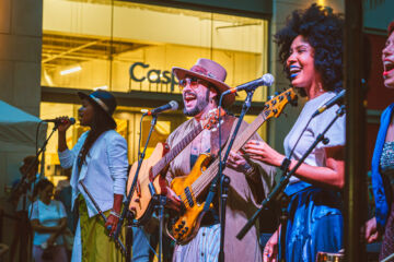 Munir Hossn & Elas performing during the South Beach Jazz Festival